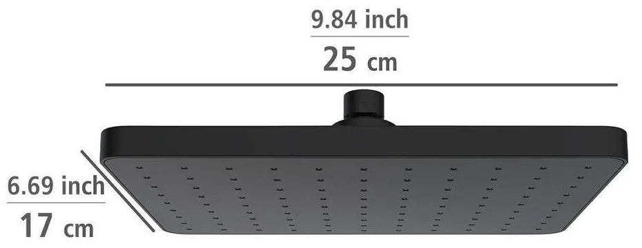 Deszczownica sufitowa z automatycznym czyszczeniem, 25 x 17 cm, WENKO