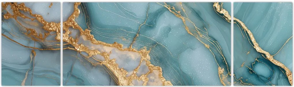 Obraz - Turkusowy marmur (170x50 cm)