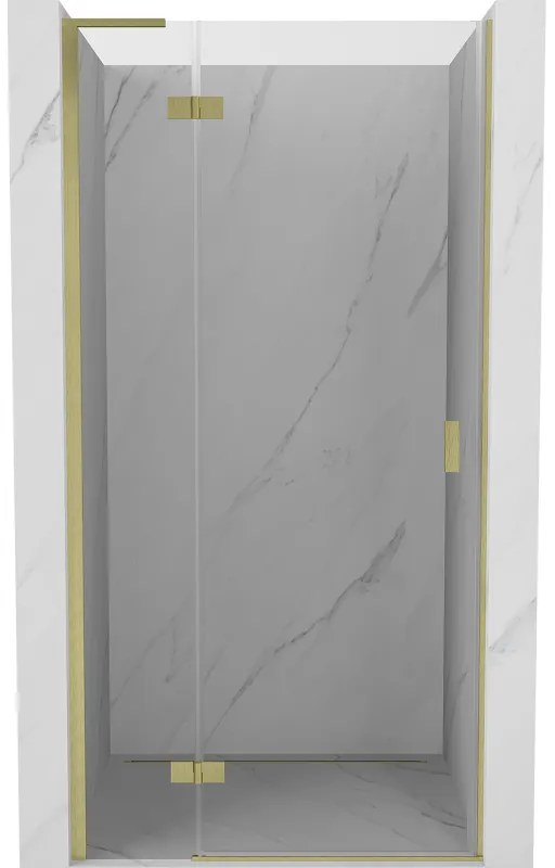 Mexen Mist-H L drzwi prysznicowe uchylne lewe 70 cm, transparent, złote szczotkowane - 8A5L-070-000-55-00-L