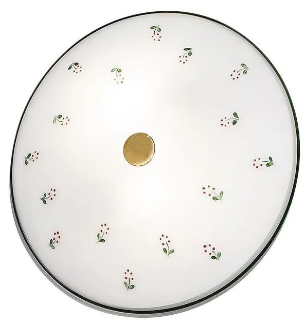 Kolarz 731.U12.4.70- Lampa sufitowa NONNA 2xE14/60W/230V śr.32 cm zielona/mosiądz