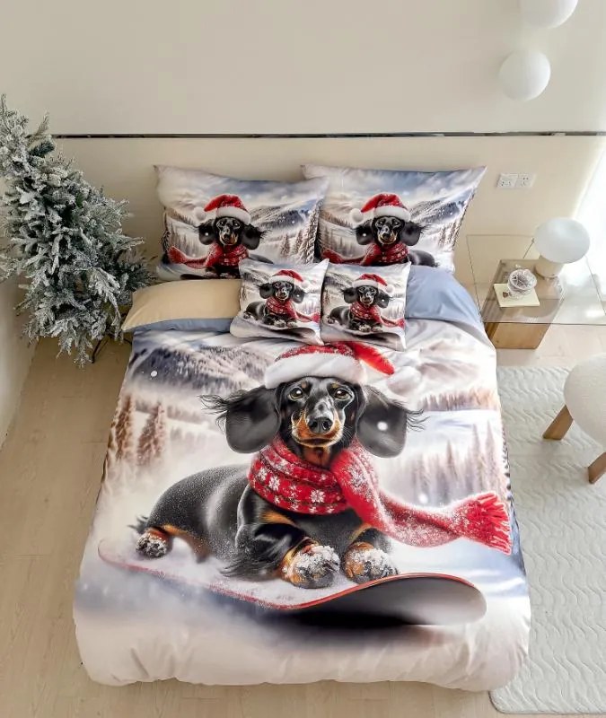 PrzytulneMieszkanie.pl PrzytulneMieszkanie.pl 3D pościel z mikroflanelu FROSTY RIDER kolorowe + poszewka na poduszkę 40x50 cm gratis Rozmiar pościeli: 70 x 90 cm | 140 x 200 cm