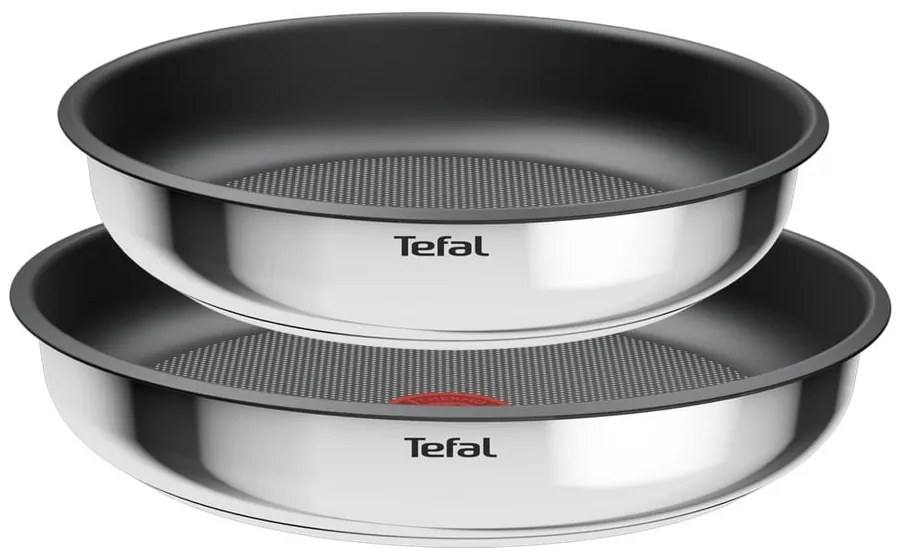 Patelnie zestaw 2 szt. z powłoką nieprzywierającą/z odpinaną rączką ze stali nierdzewnej ø 26 cm INGENIO Cook Eat L8813S75 – Tefal