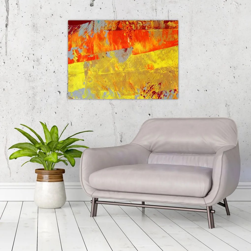 Obraz abstrakcji - malarstwo (70x50 cm)