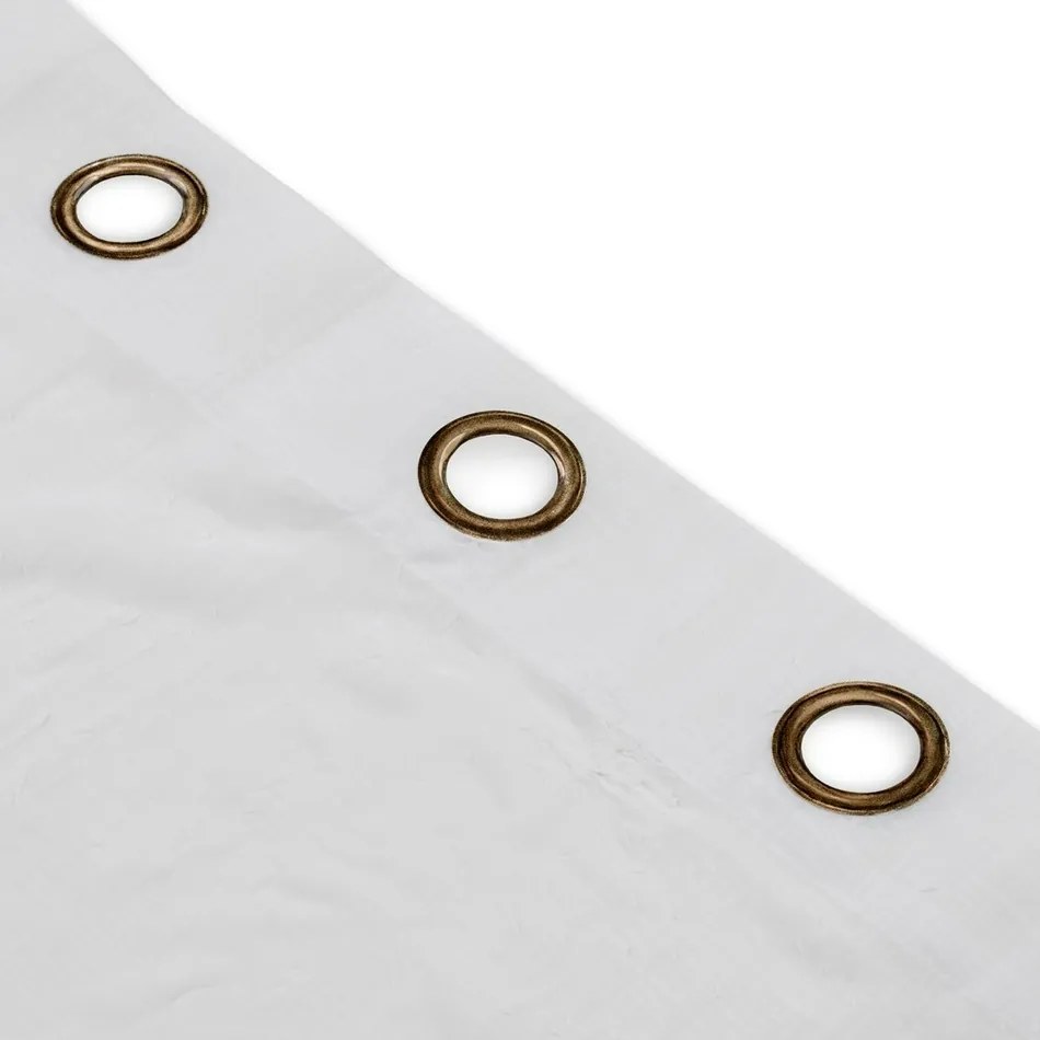 Homede Firana Kresz Eyelets gold, biały, 140 x 290 cm, 140 x 290 cm