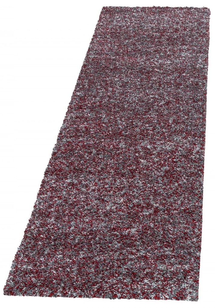Dywan shaggy Enjoy czerwony multikolor 80 cm x 250 cm