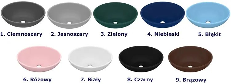 Umywalka łazienkowa na blat jasnoszary mat E0-C65