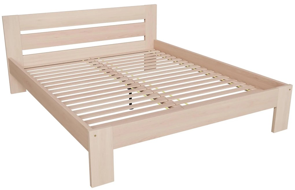 Łóżko drewniane bukowe naturalne ze stelażem 160x200 MATILDA 168/205/87 cm