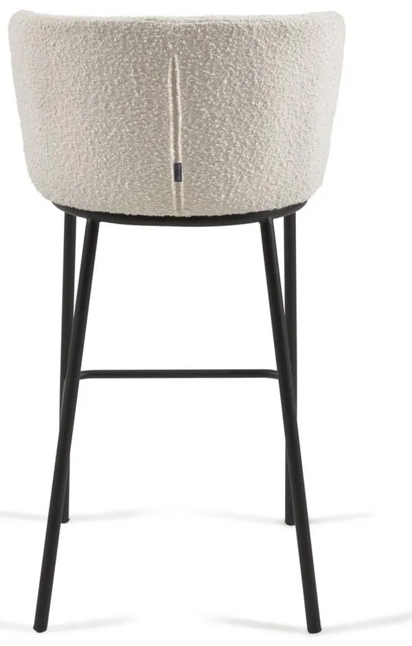 Biały hoker (wysokość siedziska 75 cm) Ciselia – Kave Home