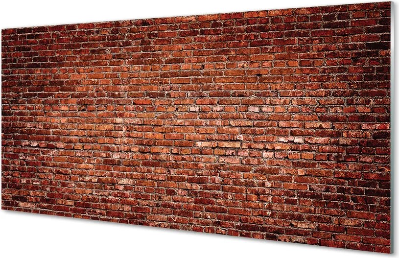 Szkło do Kuchni na Ścianę Industrialna Ściana z Cegieł