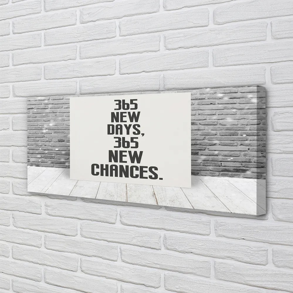 Duży obraz na płótnie Napis na Ceglanym Murze