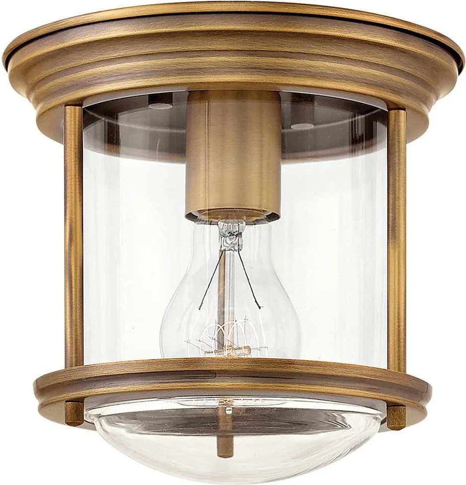 Quintiesse QN-HADRIAN-MINI-F-BR-CLEAR - Zewnętrzna oprawa sufitowa HADRIAN 1xE27/60W/230V IP44