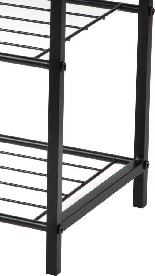 Czarna stalowa szafka na buty 63x44x30 cm Asten – Bonami Essentials