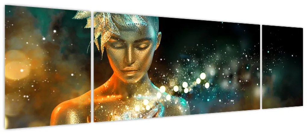 Obraz złotej wróżki (170x50 cm)