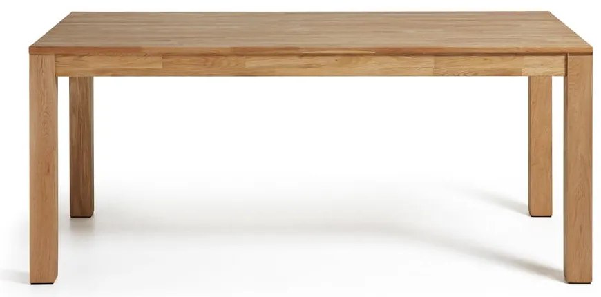 Rozkładany stół do jadalni z drewna dębowego Kave Home, 140 x 90 cm