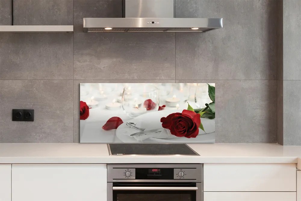 Panel nad Blat Kuchenny Wieczór przy Różach i Świecach