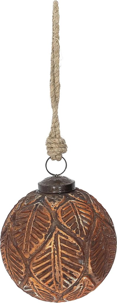 Bombka szklana Rustic Leaf I 10 cm