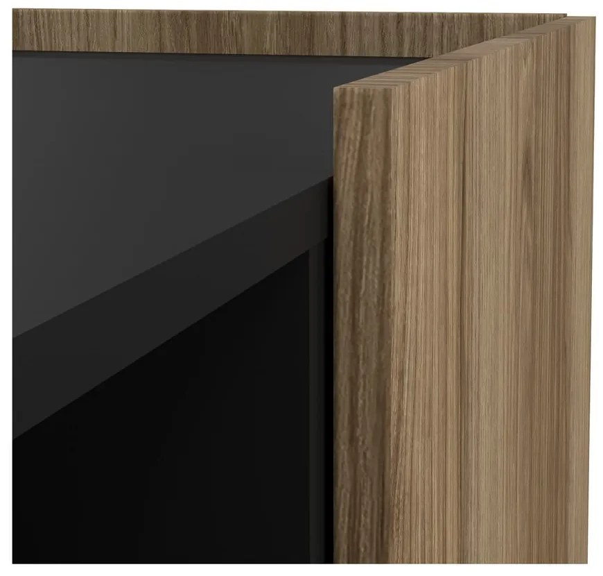 Brązowa szafka pod TV w dekorze dębu 147x54x41 cm Bergen – Tvilum
