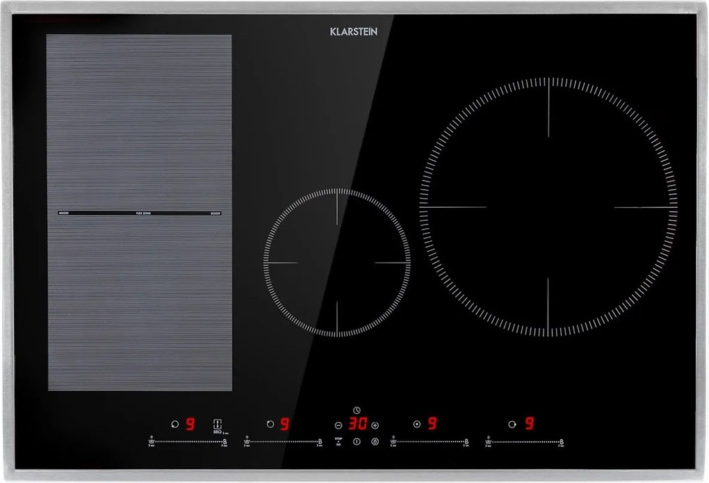Klarstein Delicatessa Prime 77cm Płyta Indukcyjna 4 Strefy Gotowania Czarny