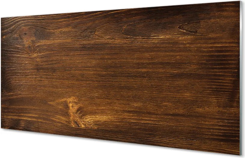 Panel szklany do Kuchni Drewniane Słoje z Sękami