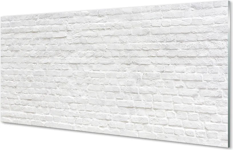 Szklany Panel Czerwona Cegła na Ścianie