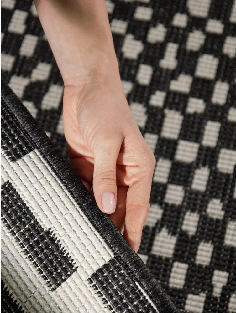 Czarny/kremowy dywan odpowiedni na zewnątrz 120x170 cm Haringey Barkham – Ted Baker