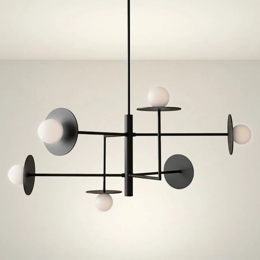 Lampa wisząca APP1668-6CP Black