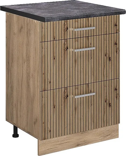 Szafka dolna do kuchni dąb rzemieślniczy 60x60x81.6 r-line