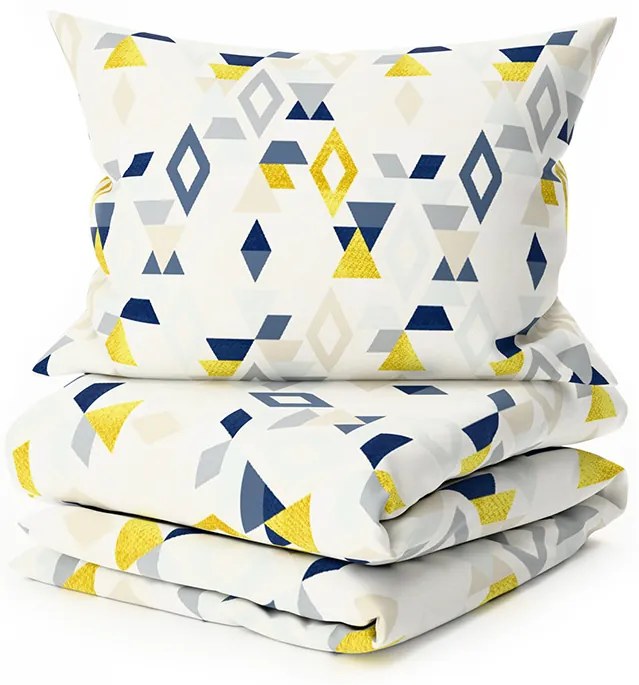 PrzytulneMieszkanie.pl PrzytulneMieszkanie.pl Pościel z mikrofibry GEOMETRICA kolorowa Rozmiar pościeli: 2 szt 70 x 90 cm | 200 x 220 cm