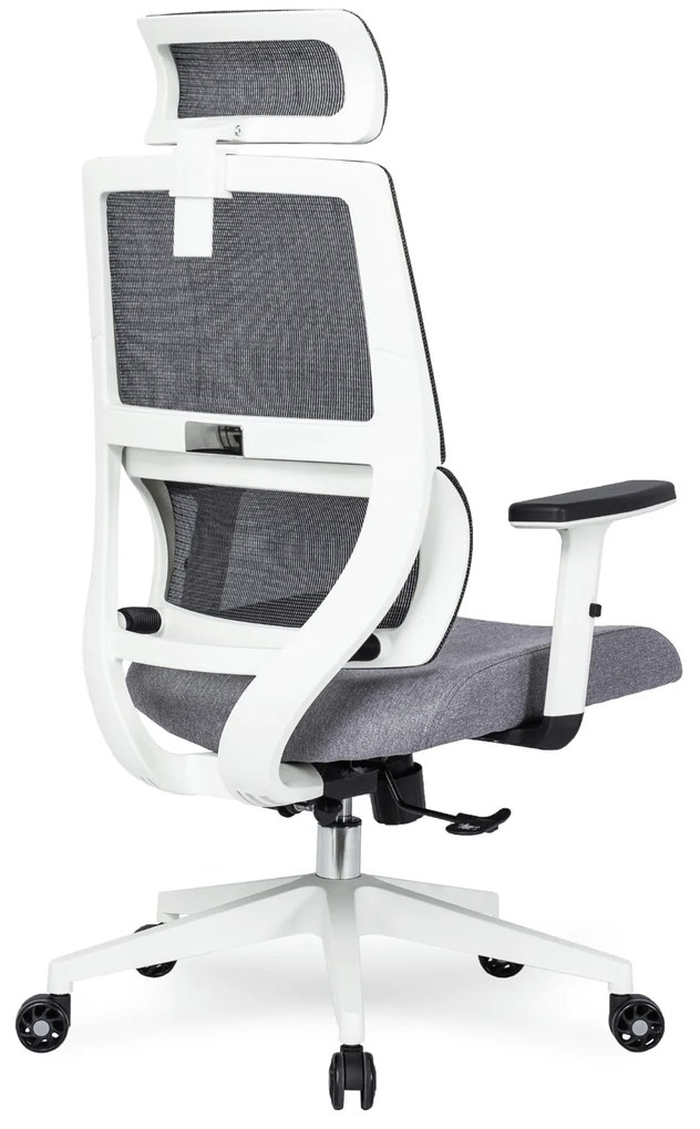 Fotel Biurowy Ergonomiczny Obrotowy NICKI Szary Nowoczesny