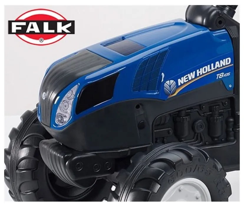Falk duży traktor z przyczepką new holland