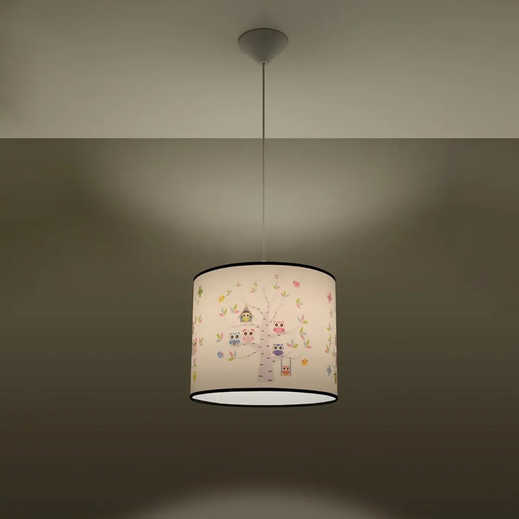 Lampa wisząca SOWY 40 biała SOLLUX  LIGHTING