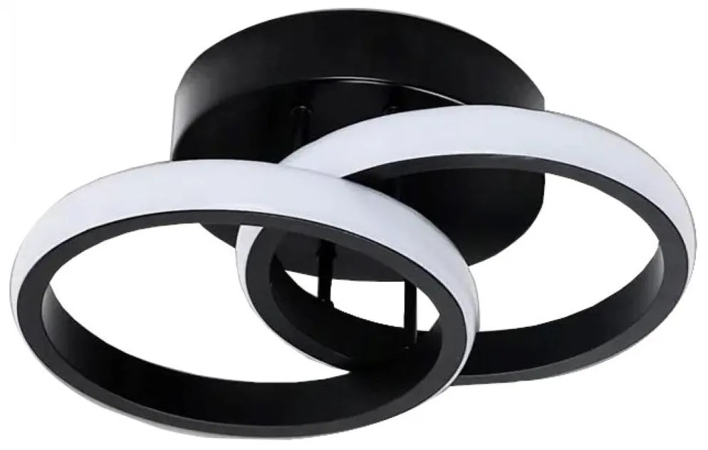 Plafon lampa LED sufitowa okrąg metalowa AT67-2SL-Black