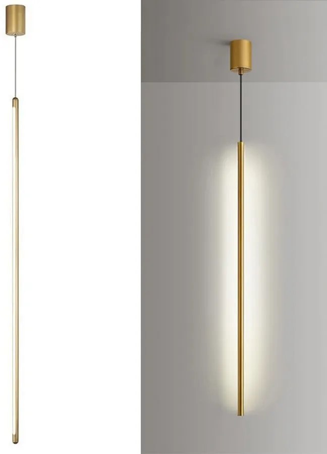 LAMPA SUFITOWA WISZĄCA LED APP1414-C GOLD 100cm