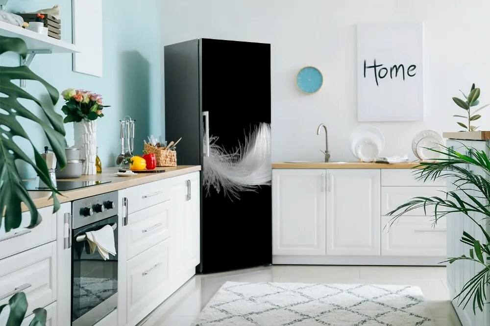Mata magnetyczna na lodówkę Białe pióro