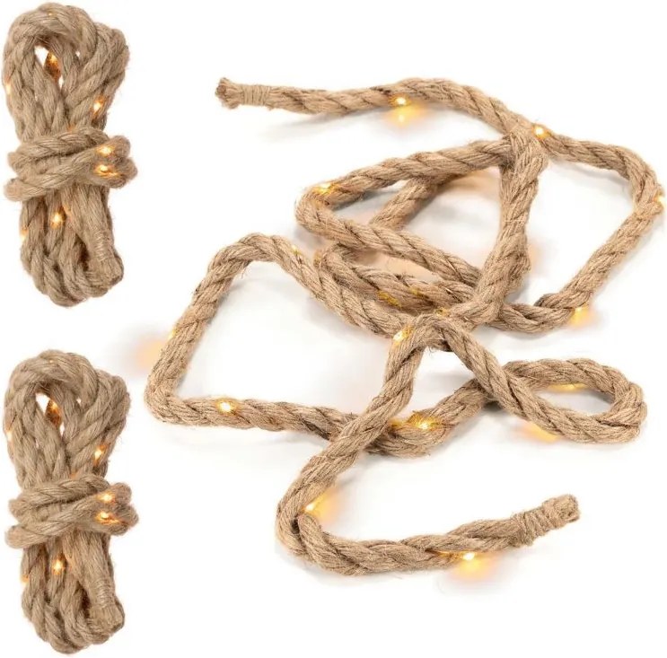 Zestaw lin dekoracyjnych LED, 25 LED, ciepła biel, 3 sztuki