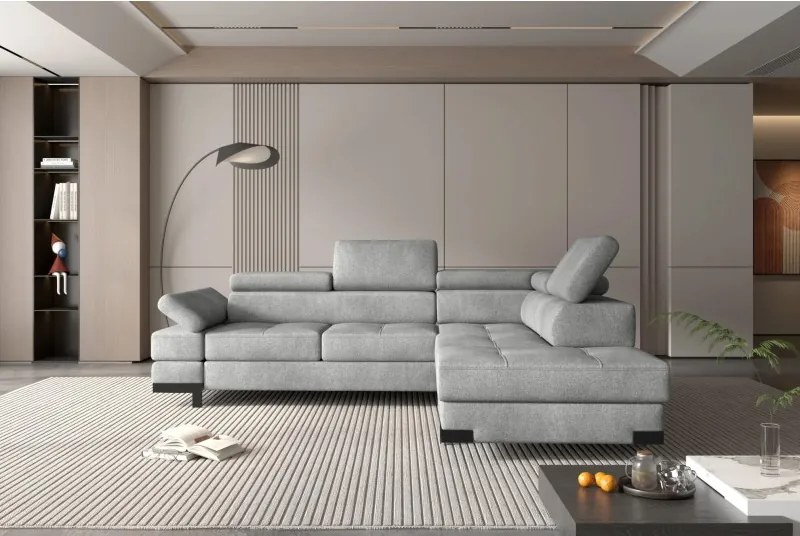 Narożnik EMPORIO L Prawostronny z funkcją spania Prawostronny w ktaninie SERENO 692 WERSAL