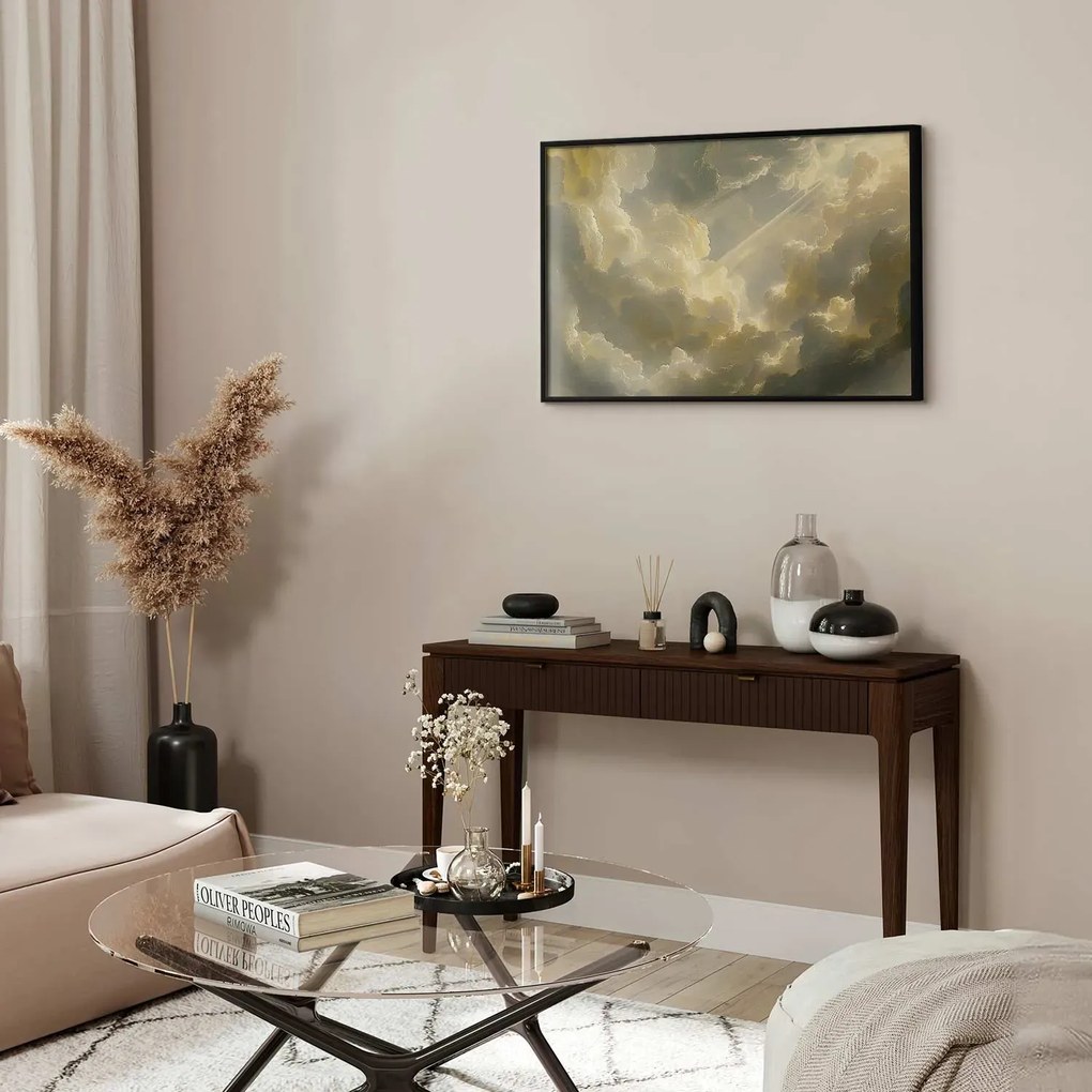 Plakat Zachwycająca gra kolorów 42x29,7 cm z ramą czarną bez marginesu ARTGEIST B