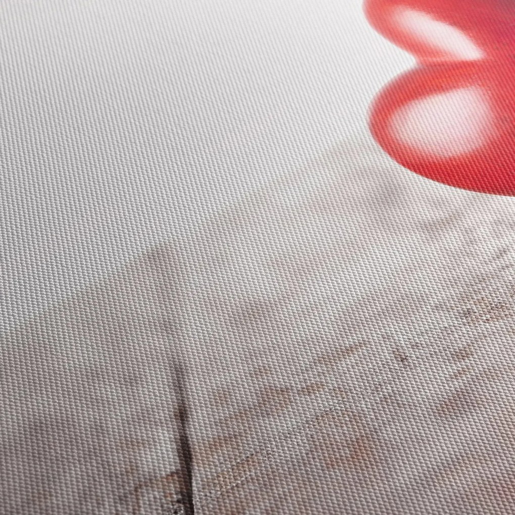 Obraz drewnianego serca (170x50 cm)