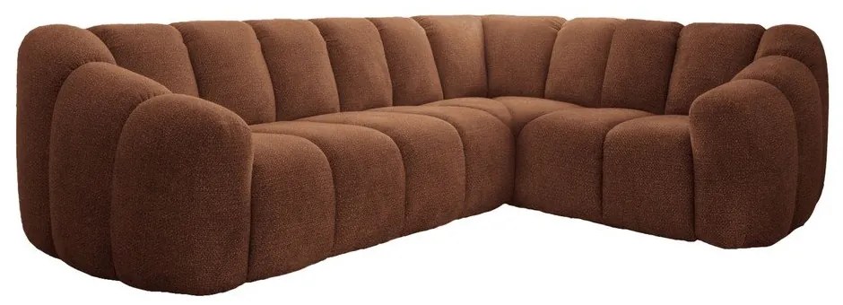 Narożnik (prawostronny/w kształcie litery L) w kolorze terakoty Shell – Miuform