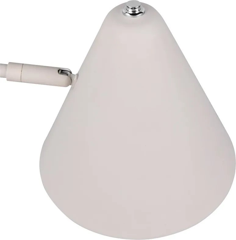 Lampa stojąca z elastyczną konstrukcją w kolorze kości słoniowej (wysokość 126,5 cm) Cosima – Trio