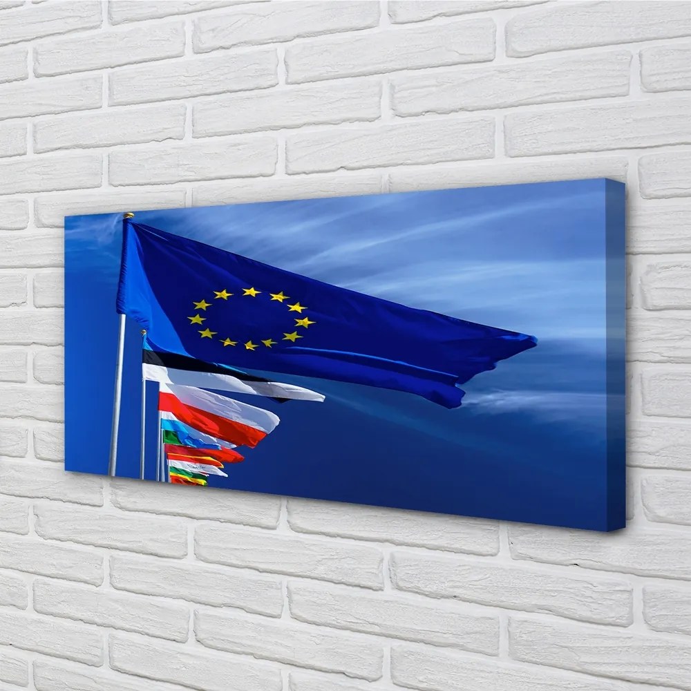 Duży obraz na płótnie Zestaw Flag