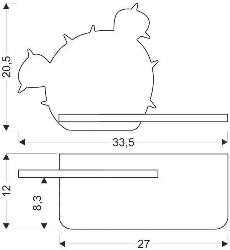 Lampka zielony nocna dla chłopca w kształcie kaktusa G1-P12