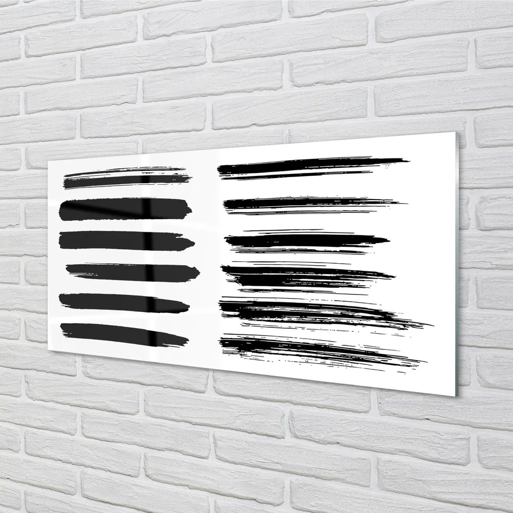 Panel Szklany Artystyczne Pociągnięcia Pędzlem