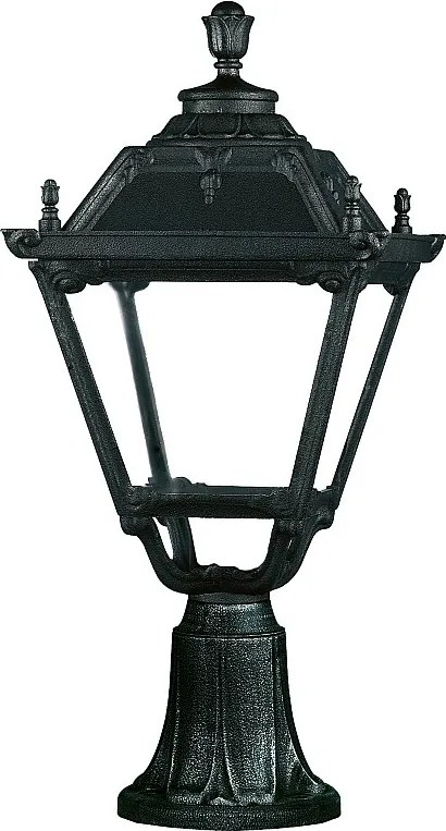 Lampa zewn?trzna INDURA MEDIUM 4 w stylu klasycznym - wys. 71 cm - E27 42W - ?ywica - IP55 - czarny