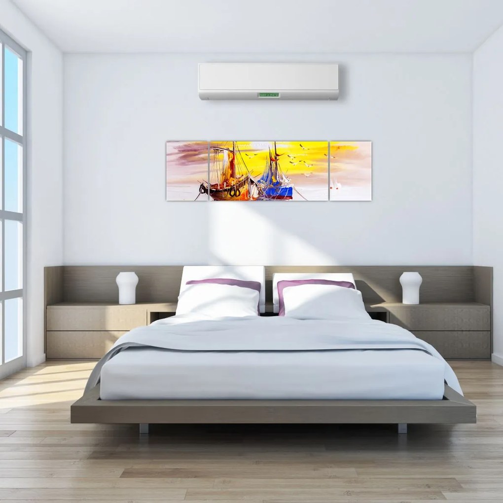 Obraz - Obraz statku (170x50 cm)