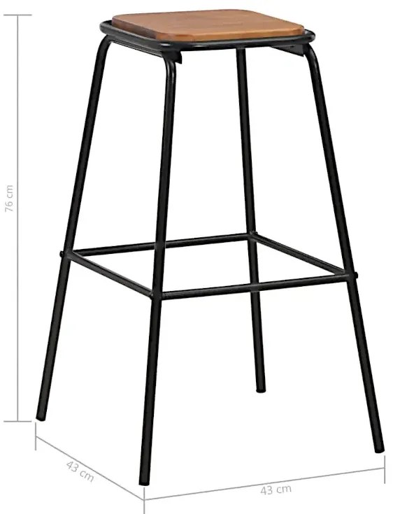 Industrialny zestaw dwóch hokerów R2-H34