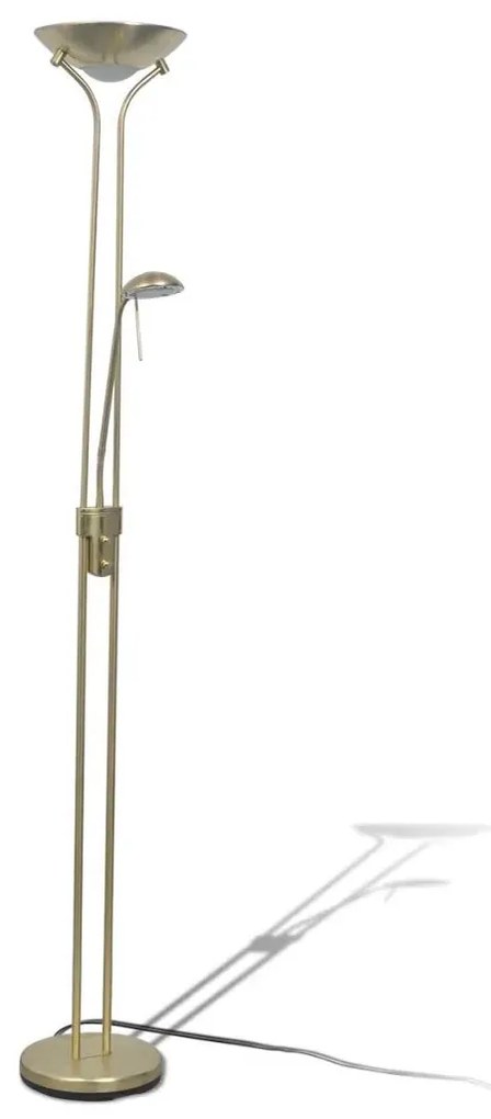 Złota lampa podłogowa LED dwupunktowa - 5X EX05 M5-R87