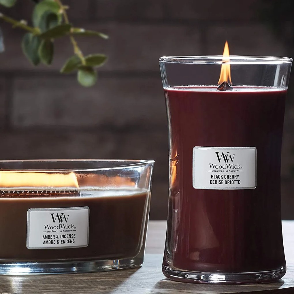 WoodWick Świeca zapachowa w dużym słoiku Black Cherry, 609 g