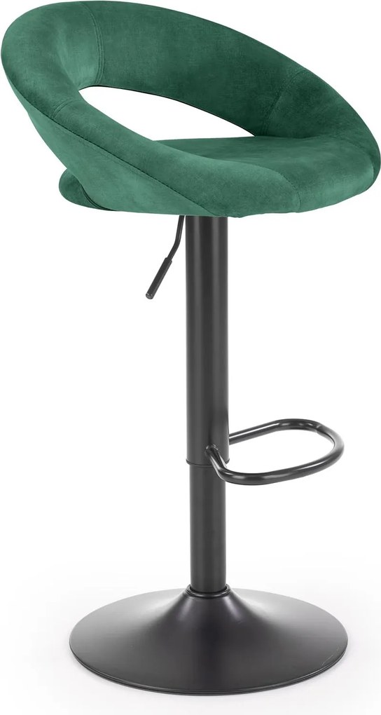 Hoker na jednej nodze tapicerowany tkaniną velvet H102