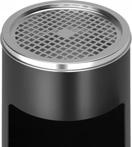 Kosz na śmieci z popielniczką, 17 l, czarny